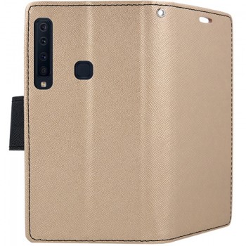 Atverčiamas dėklas auksinės spalvos (Samsung A9 2018 )